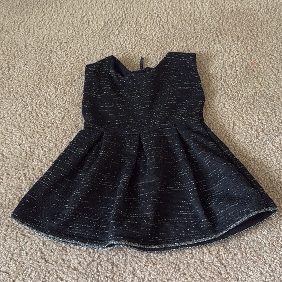 12 Month Baby Girl Bundle (3pc): Navy Quilted Vest & 2 Dresses - Picture 4 of 4